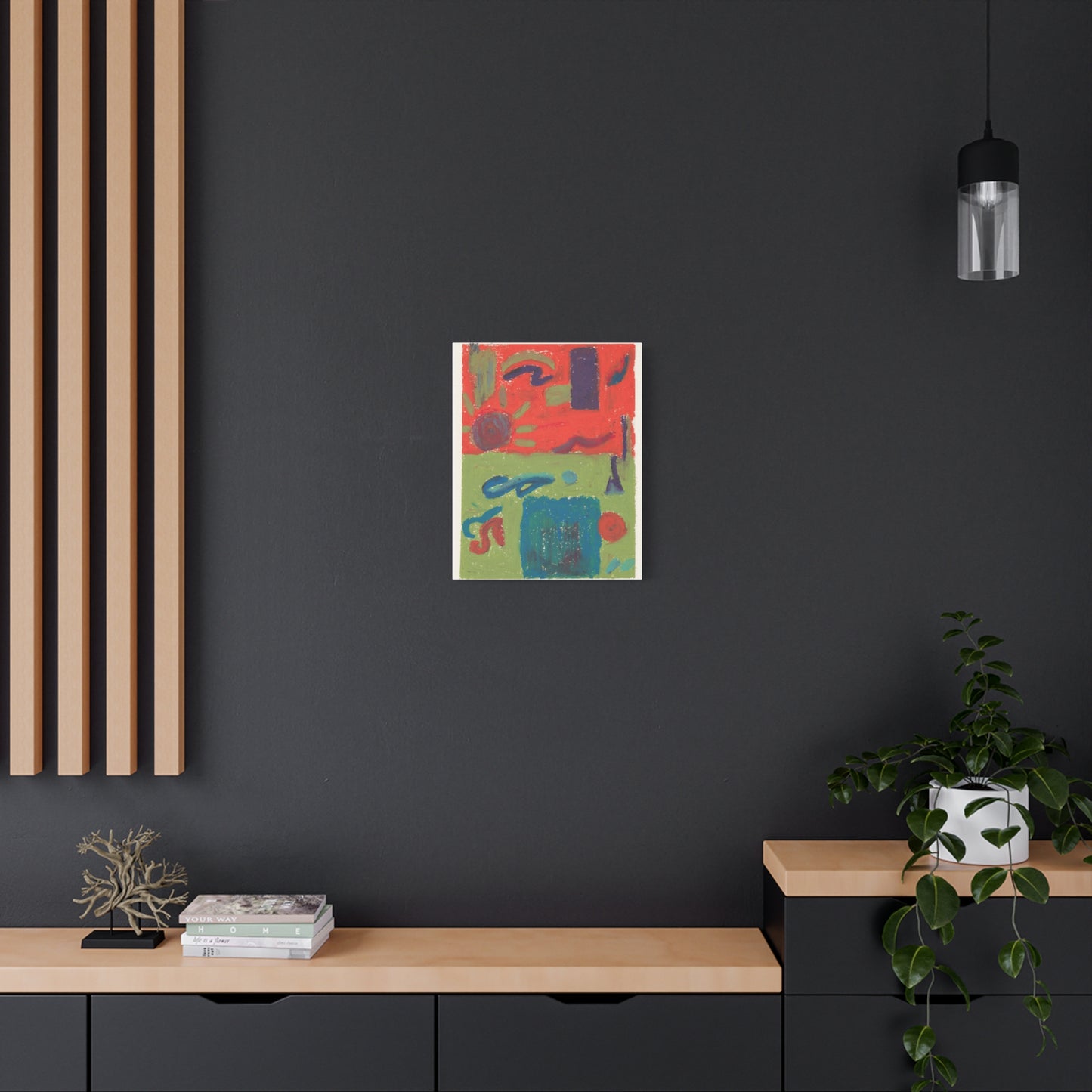 "el-Mineh Beach Day" Matte Stretched Canvas