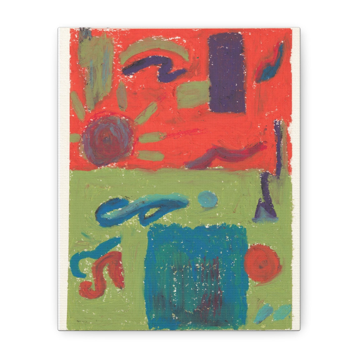 "el-Mineh Beach Day"  Matte Stretched Canvas