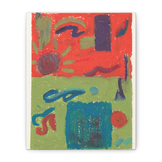 "el-Mineh Beach Day"  Matte Stretched Canvas