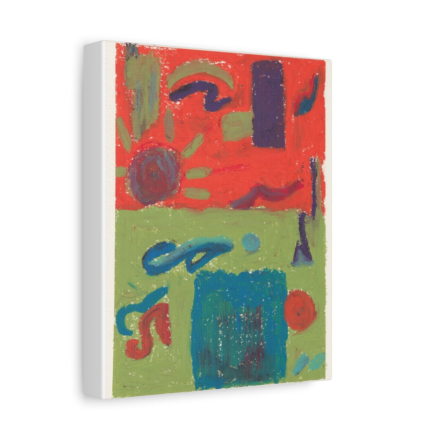 "el-Mineh Beach Day"  Matte Stretched Canvas
